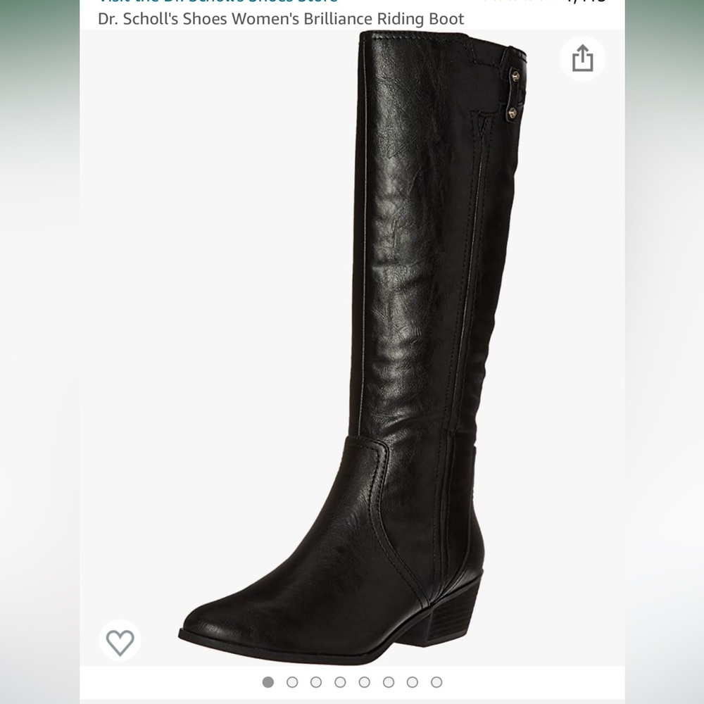 DR SCHOLLS WOMEN BRILLANCE RIDING BOOTS SIZE: 7.5
